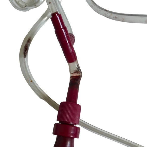 Fun World Skeleton Hooded Face‎ Mask w/ Blood Pump. Adult Halloween Costume - Picture 2 of 5